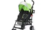Prevent infants from tipping over with the foldable stroller featuring a 5-point safety harness