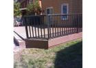 custom built fence and deck