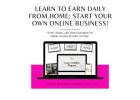 Earn Daily from Home: Start Your Own Online Business!