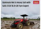 16.9×28 Tyre Expert Tractor for Wet & Heavy Soil – Solis 5724