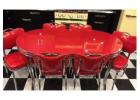 Buy our highly resilient 1950’s diner table and chairs in distinct colors and styles