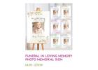 Funeral Memorial Photo Sign Board for Meaningful Tributes