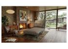 3-in-1 Houndstooth Adjustable Lounge Sleeper Chair with 5-Recline Positions & Guest Bed